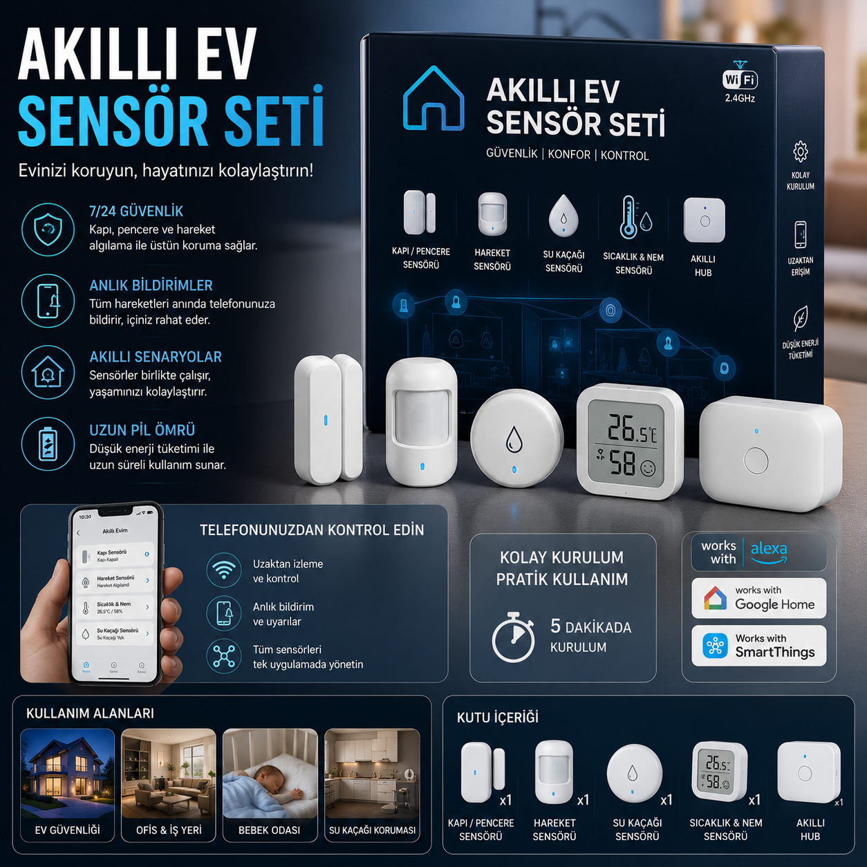NexusCore Tech akıllı ev ürün görseli