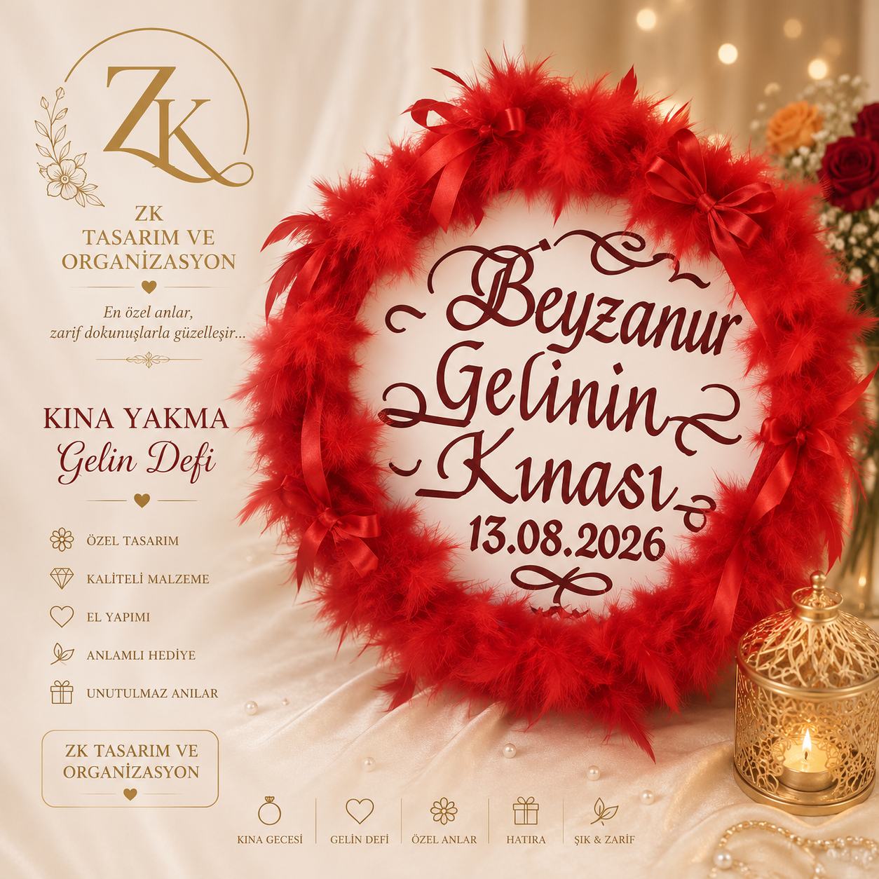 Kına yakma gelin defi