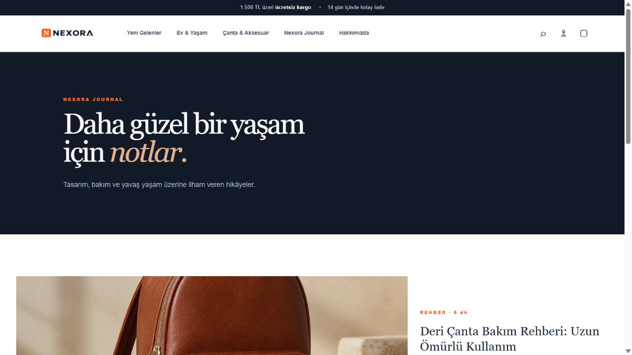 Nexora Premium E-Ticaret Teması ve Yönetim Merkezi - Görsel 2